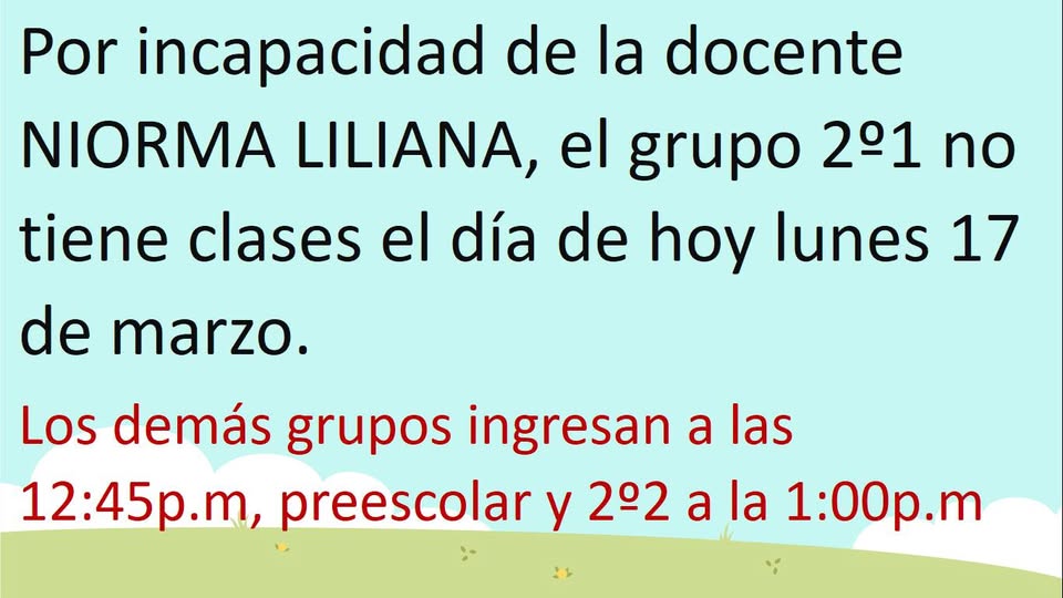 TENER PRESENTE